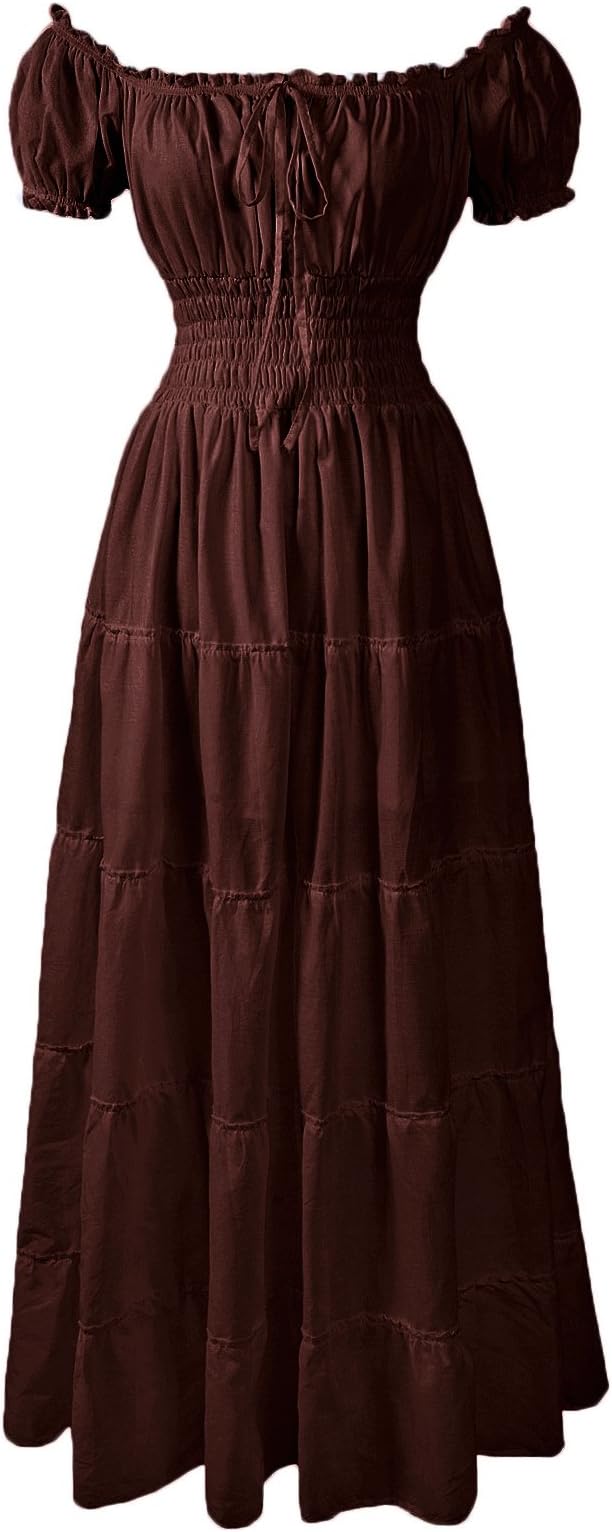 ReminisceBoutique Renaissance Dress Costume Pirate Peasant Wench Medieval Boho Chemise