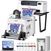 DSV 14'' A3 DTF Printer with i3200 Industrial Printhead, Shaker,Purifier &amp; PC &ndash; Complete Commercial DTF System, 4X Speed vs L1800,24/7 Auto-Maintenance &amp; White Ink Circulation, 2-Year Ink Include