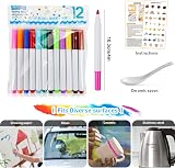 QETRABONE 12 Color Water Painting Pens Floating Bath Magic Erasable Doodle view 2