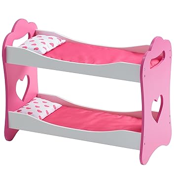 Olivias Little World Princess of Hearts Pop Pink 18 Doll Bunk Bed
