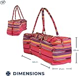 Yoga-Mad Deluxe Yoga Kit Bag Pink Large 62cm x 23cm x 21cm Mat Carrier view 6