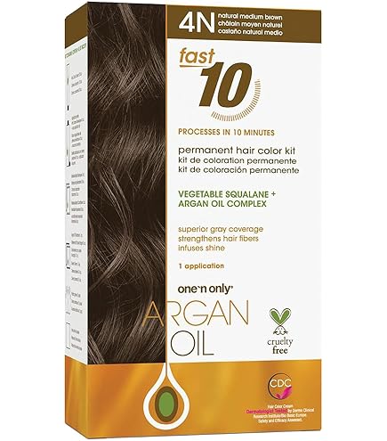 Amazon.com: One N' Only Permanent Hair Color - Permanent Hair Dye Made with Argan  Oil - Delivers Rich, Accurate Tones with Gray Coverage - Improves Moisture  & Elasticity