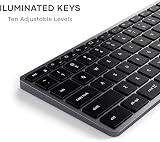 Satechi Slim X3 Bluetooth Keyboard US QWERTY Backlit Numeric Pad Space Grey view 5