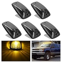 Nilight LED Cab Marker Lights 5 PCS 5 LED Smoke