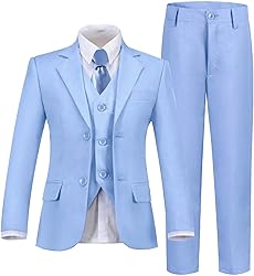 Boys Suit Kids Light Blue Suits for Boys Wedding