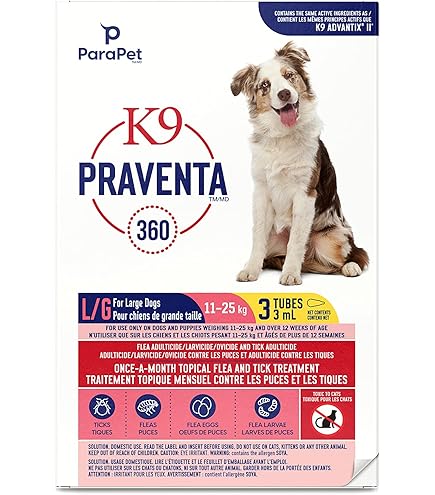 Parapet K9 Praventa 360 for Large Dogs, 6 Tubes : Amazon.ca: Pet