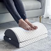 BlissfulNest Foot Rest Pillow for Under Desk at Work Office Footrest High Density Memory Foam Cooling Fabric Height Adjustable Foot Elevation Firm Feet Rest