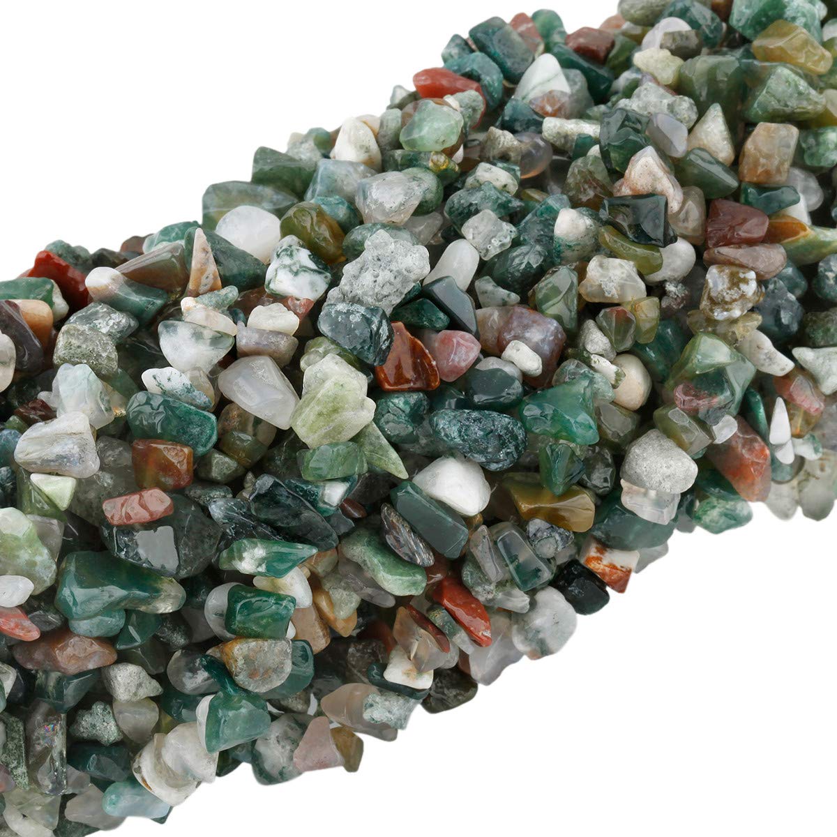 KYEYGWO Irregular Tumbled Chip Beads Strands 5-8mm Drilled Semi Precious Stones for Jewellery Making DIY Art Craft