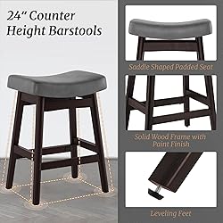 Cozyman Bar Stools Set of 3, Barstools with Sturdy
