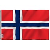 ANLEY Fly Breeze 3x5 Foot Norway Flag - Vivid Color