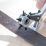 DEKTON Revolving Punch Pliers Heavy Duty Hole Punch Tool 6 Sizes Ergonomic view 8