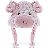 DolliBu Plush Hat – Soft Fleece Beanie with Ear Flaps, Warm Winter Hat for Kids, Teens & Adults – Funny Costume, One Size