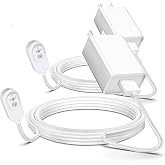 Arlo Camera Charger 2 Pack 10FT Compatible with Arlo Pro 5S 2K, Pro 4, Pro 3, Ultra 2, Ultra, Floodlight, Go 2 Cameras, arlo Magnetic Charging Cable Outdoor Weather Resistant Connector Power Adapter