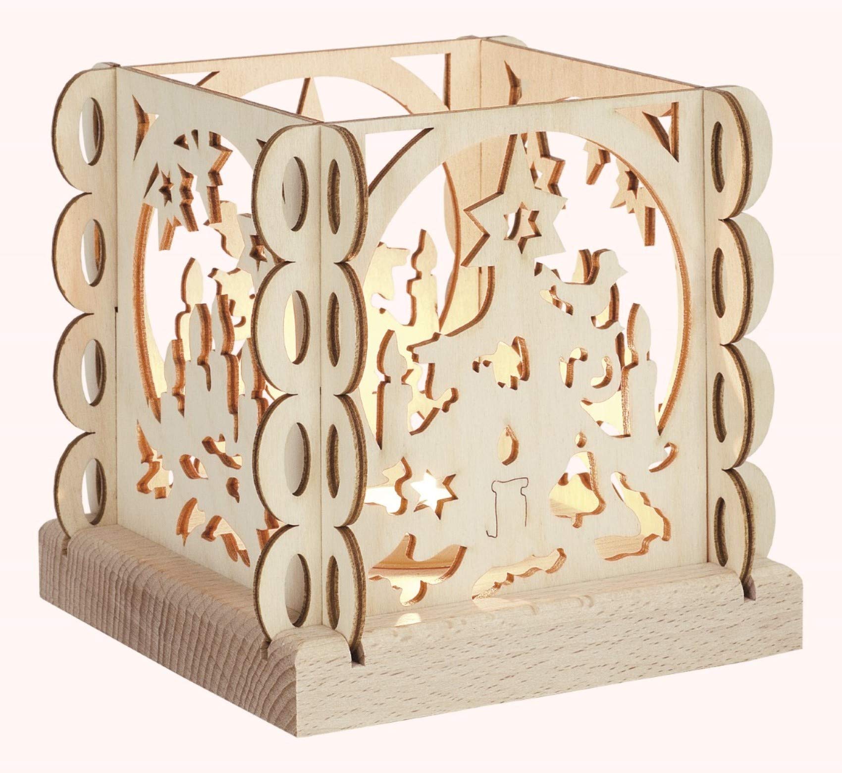 HGD Tree Decorations, Wood, Coloured, L