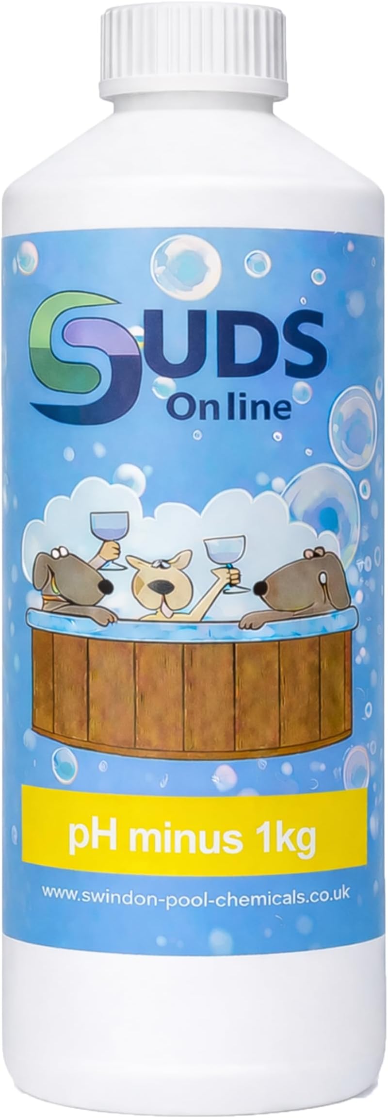 SUDS-ONLINE pH minus reducer dry acid 1KG for pools spas hot tubs
