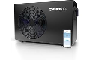 Varminpool Electric Pool Heater for Pools up to 8000 Gallons, 30000 BTU Pool Heat Pump for Inground Pools, Control via WiFi, Smart Inverter, 120V, Titanium Heat Exchanger
