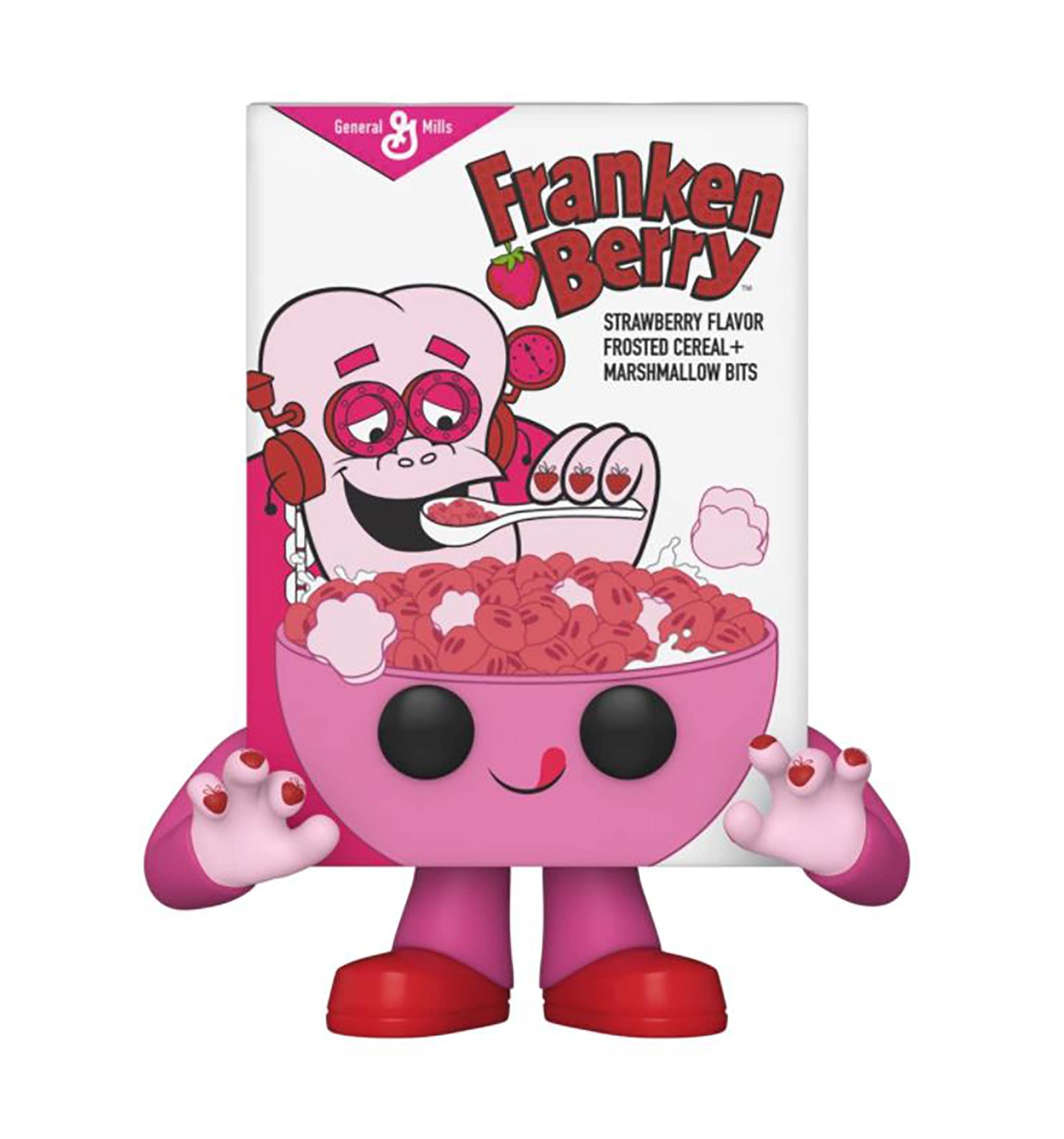 Funko General Mills POP Vinyl Figure | Franken Berry Cereal Box, Pink, One Size