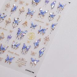 Butterfly Nail Art Stickers Decals 5D Butterfly