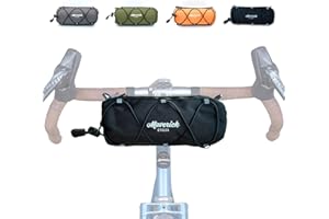 Maverick Cycles Bike Handlebar Bag with Shoulder Strap Bicycle Front Bag for Mountain Road Bike Cycling Pouch (Black)