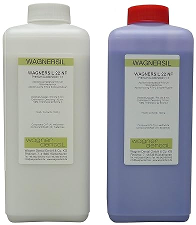 WAGNERSIL 22 NF Premium Silikon Farbe Flieder Kautschuk Dubliersilikon (weich) 2 kg