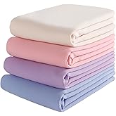 Febfim 4 PCS Muslim Women Soft Premium Solid Chiffon Hijab Scarves Shawl Long Scarf Wrap Scarves with Gift Box