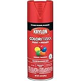 Krylon K05503007 COLORmaxx Spray Paint and Primer for Indoor/Outdoor Use, Gloss Banner Red 12 Ounce (Pack of 1)