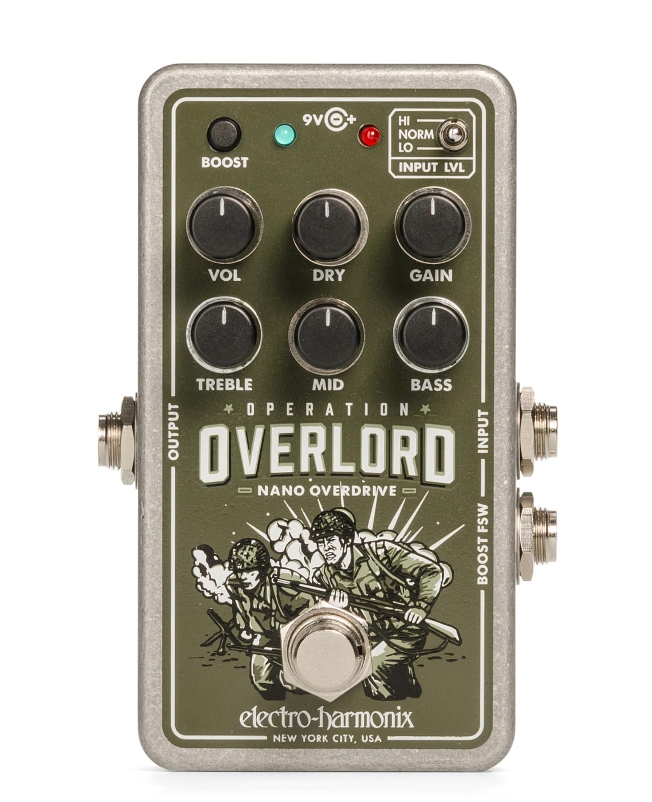Electro Harmonix Nano Operation Overlord Allied Overdrive Pedal
