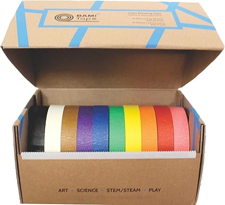 Dispensador de Cinta Adhesiva de Color de BAM! Tape | Cinta de Papel para Manualidades para