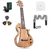 Silent Ukulele, Lotkey 23 Inch Okoume Body Electric