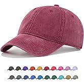 TSSGBL Vintage Cotton Washed Baseball Caps Unstructured Low Profile Adjustable Distressed Dad Hat for Men Women Small - XXL