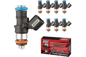 MACAX Set of 8 Fuel Injectors 0280158051 Replacement Compatible with Chevrolet Camaro Corvette Cadillac CTS 6.2L 7.0L V8 - Replaces 62647 800-2024N 217-2425 832-11220 4G2041 FJ988 12576341