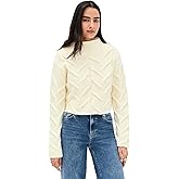 FRAME Women's The Cable Funnel Sweater