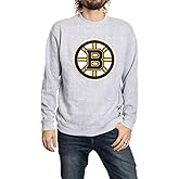 Calhoun NHL Surf & Skate Unisex Cabin Crew Neck Sweater with Premium Cotton Blend & Frayed Team Logo Crest