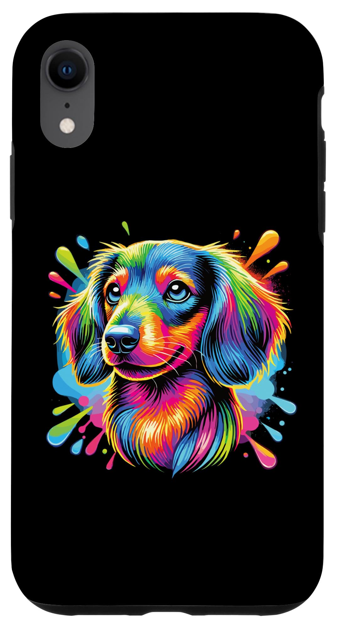 iPhone XR Colorful Dachshund Case