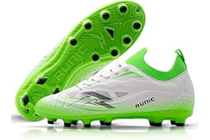 RUNIC Men’s Soccer Cleats – Lightweight Speed & Grip – Ankle Sock for Control, Comfort & Stability on All Pitches