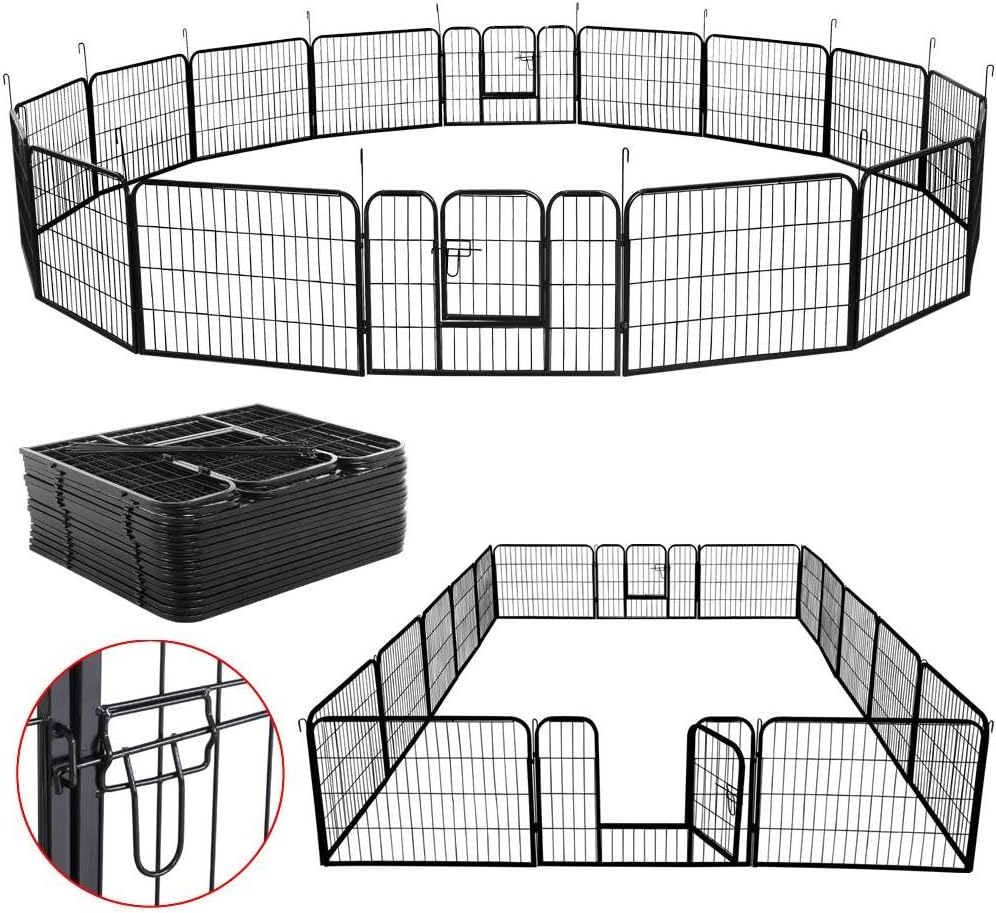 YAHEETECH Heavy Duty Indoor/Outdoor 16-Panel Pet Playpen