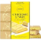 BEEMAX Lemon Cheesecake Chocolate Bar, Made with Original Belgian, Middle Eastern Indulgence, Imported from Turkey, Dubai Style Gourmet for Gift or Special Occasions, 7 oz