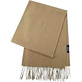 SoftSixant Cold Weather Wool Scarves, Lightweight Natural Pure Wool Winter Scarf For Women, 70.8" X 11.8",A Warm Winter Gift