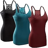 GXXGE 4Pack Women's Nursing Tank Top Cami Nursing Maternity Bra Breastfeeding Shirts with Adjustable Straps