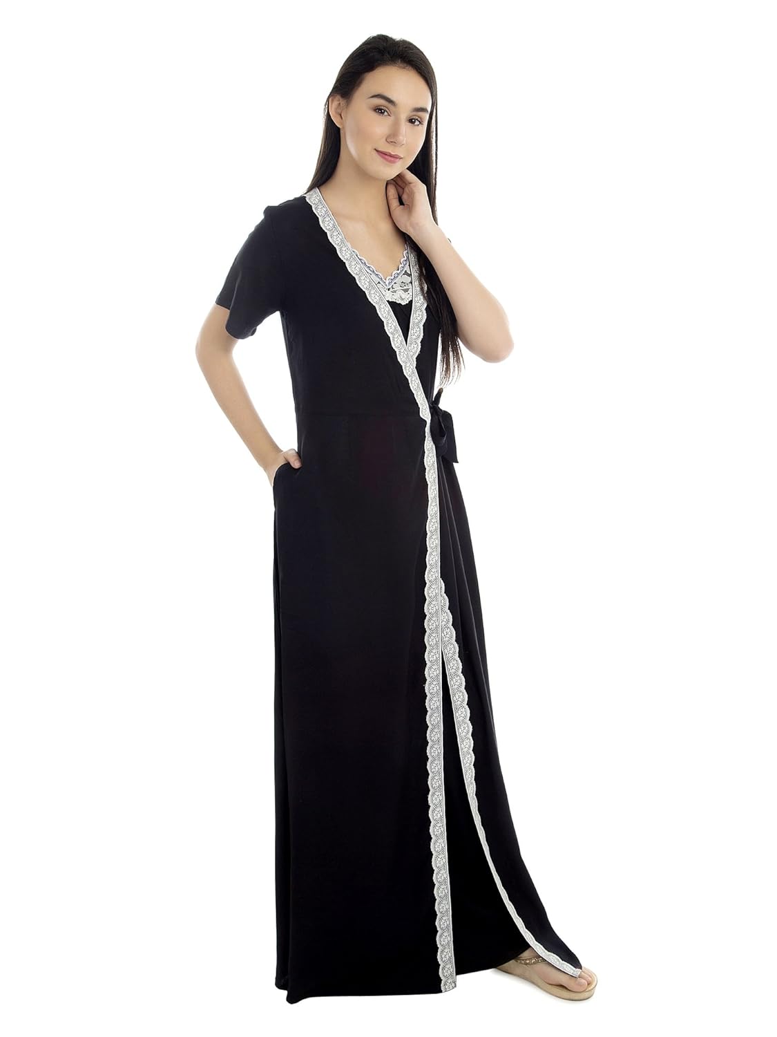 patrorna women's nightwear robe size s -7xl