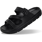 PIMIO Arch Support Sandals for Women Slip On Recovery Slides for Plantar Fasciitis Relief, Non-Slip Lightweight Slippers With Thick Cushion For Waking Foot Pain &amp; All-Day Comfort