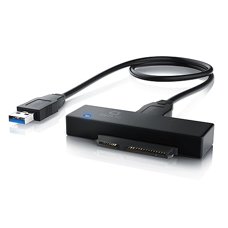 CSL - USB 3.0 auf SATA Adapter UASP / Konverter Kabel UASP für 2.5 Zoll Festplatten Laufwerke HDD / SSD (Netzteil nicht im Li