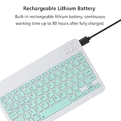 Ultra-Slim Rechargeable Bluetooth Keyboard Portable