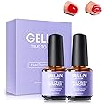 Gellen Gel Nail Polish Remover, 2 Pack Professional Gel Polish Remover for Nails, Quick & Easy Polish Remover In 3-5 Minutes, No Need for Foil Soaking Or Wrapping