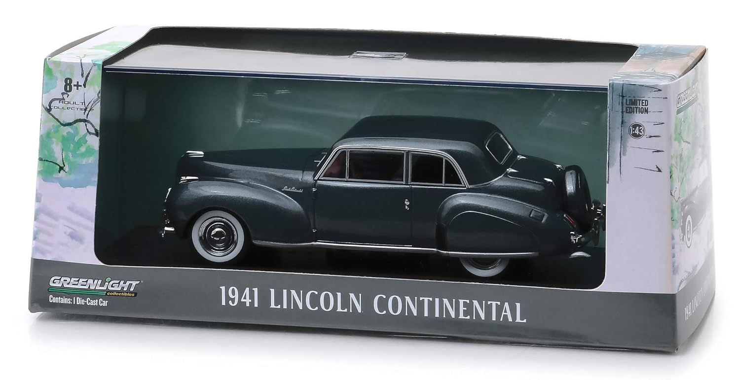 ダイキャストモデルカー 1 43 グレーメタリック Greenlight コンチネンタルコッツウォールド リンカーン B07k6tcly2 車トラック 話題の人気