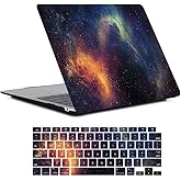 Laptop Case Compatible with MacBook Pro 15 Inch Case 2019 2018 2017 2016 Release Model A1990 A1707 with Touch Bar & Touch ID, Plastic Hard Shell Case Cover & Keyboard Cover Skin, Starry Night