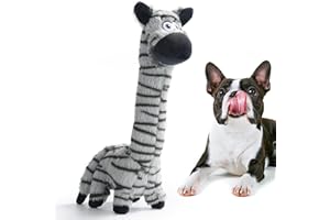 Nocciola Twistable Giraffe Pup Dog Toy, Stuffed Plush Dog Toy for Small Medium Breeds, Interactive Tug of War Dog Toys, Soft Crinkle Puppy Dog Toy to Keep Them Busy