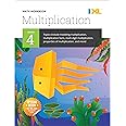 IXL Multiplication 4th Grade Math Workbooks, Mathematics Book for Kids Ages 9-10 Covering Times Table Facts and Properties, Multiplying With Multi Digit Numbers, and More
