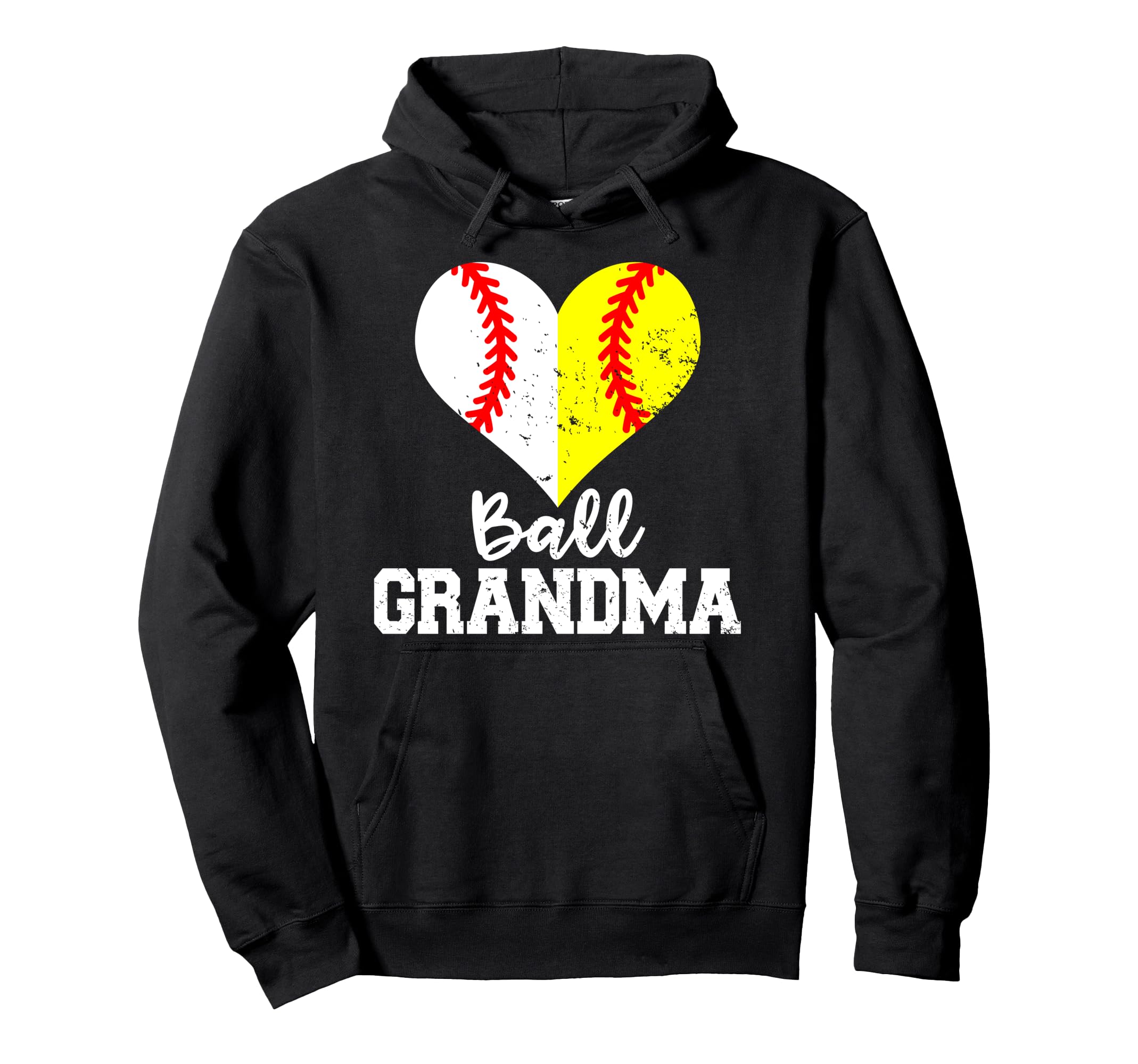 Photo 1 of Ball Grandma Funny Baseball Softball Grandma Pullover Hoodie