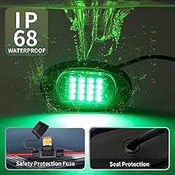 LD DARKEAGLE 8Pods RGB LED Rock Lights with APP/RF